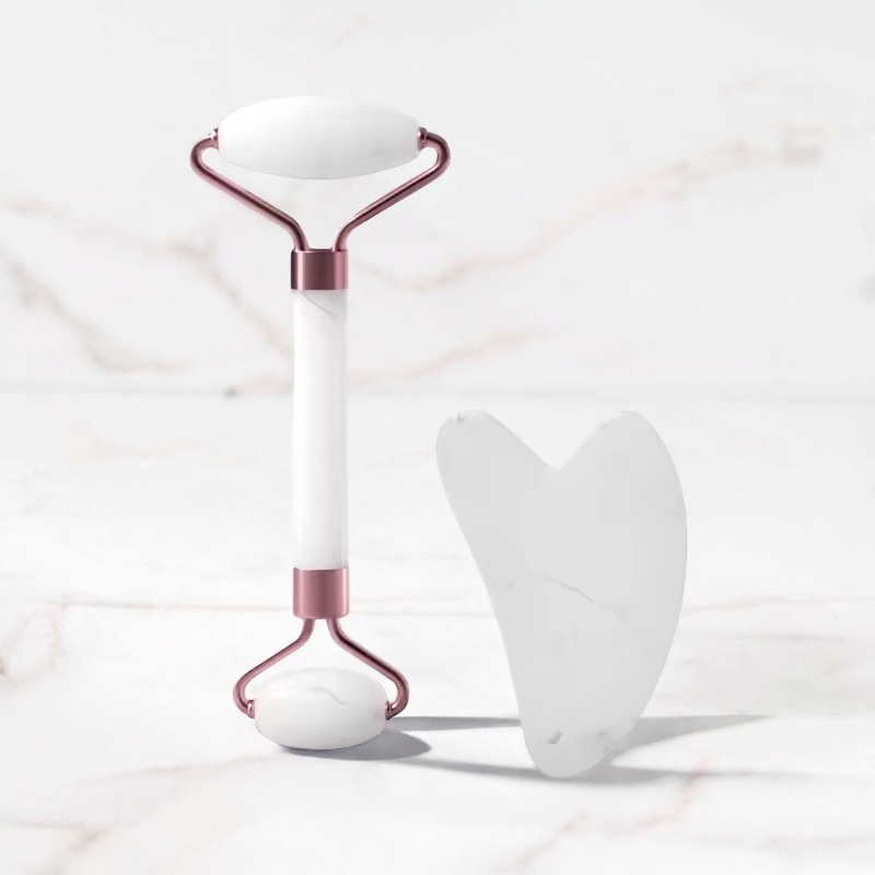 Gua Sha & Rouleau Visage | Kit Massage Facial Anti-Rides