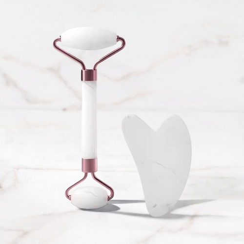 Gua Sha & Rouleau Visage | Kit Massage Facial Anti-Rides