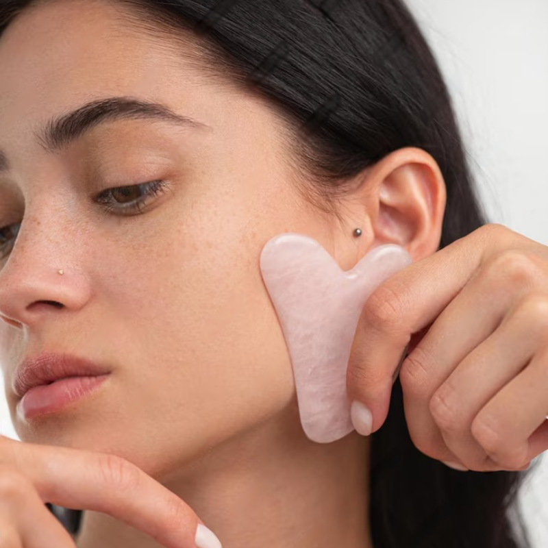 Gua Sha & Rouleau Visage | Kit Massage Facial Anti-Rides