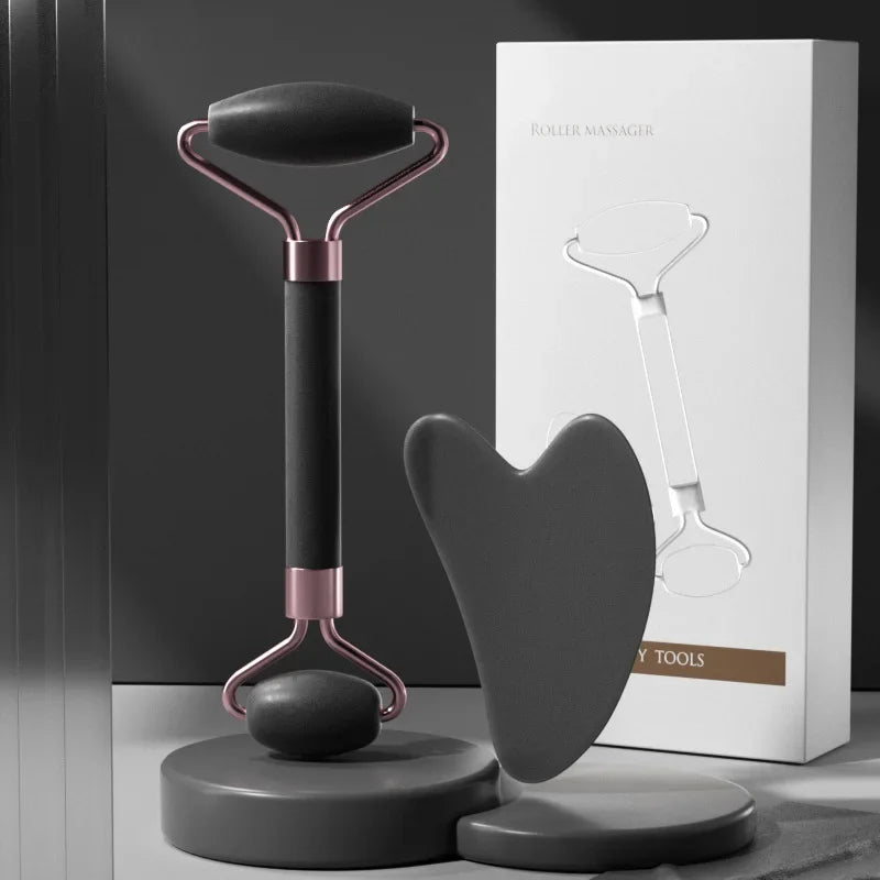 Gua Sha & Rouleau Visage | Kit Massage Facial Anti-Rides